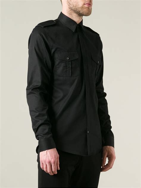 gucci black military shirt|authentic Gucci t shirt men.